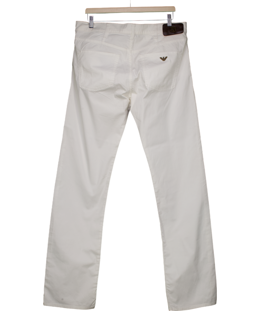 Armani Jeans White Slim Fit Jeans W36