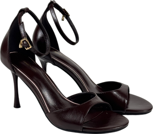 RIVER ISLAND STUDIO Brown Closed Back Heeled Sandals UK 6 EU 39