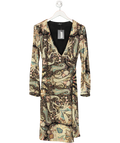 Etro Black Paisley Midi Dress UK 16
