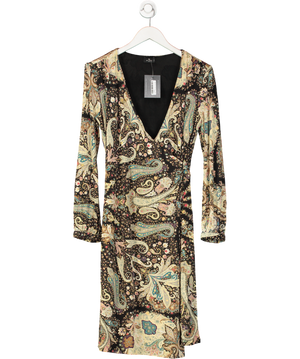 Etro Black Paisley Midi Dress UK 16