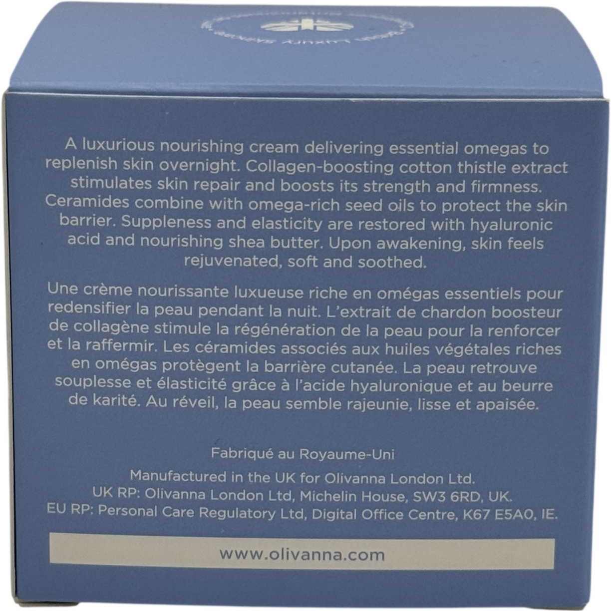 Olivianna London Intense Repair Night Cream 50ml