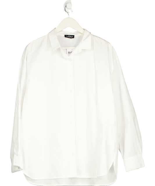 This Is Unfolded White Button Up Shirt UK 10