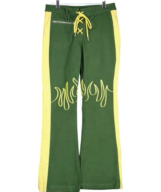 HOUSE OF SUNNY Green Pamela Pants UK 8