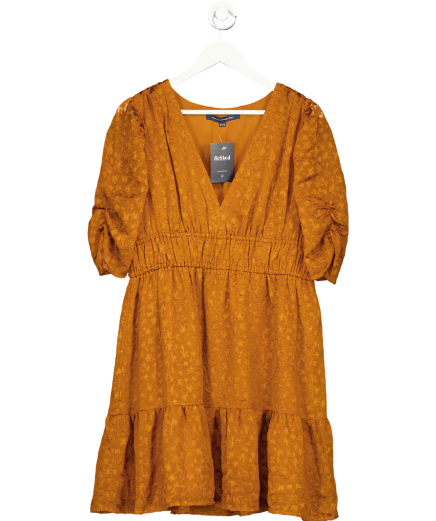 French Connection Brown Floral Dress UK 16