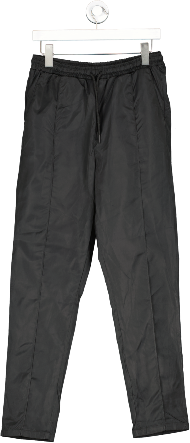 boohooMan Black Slim Fit Smart Front Crease Trouser UK M