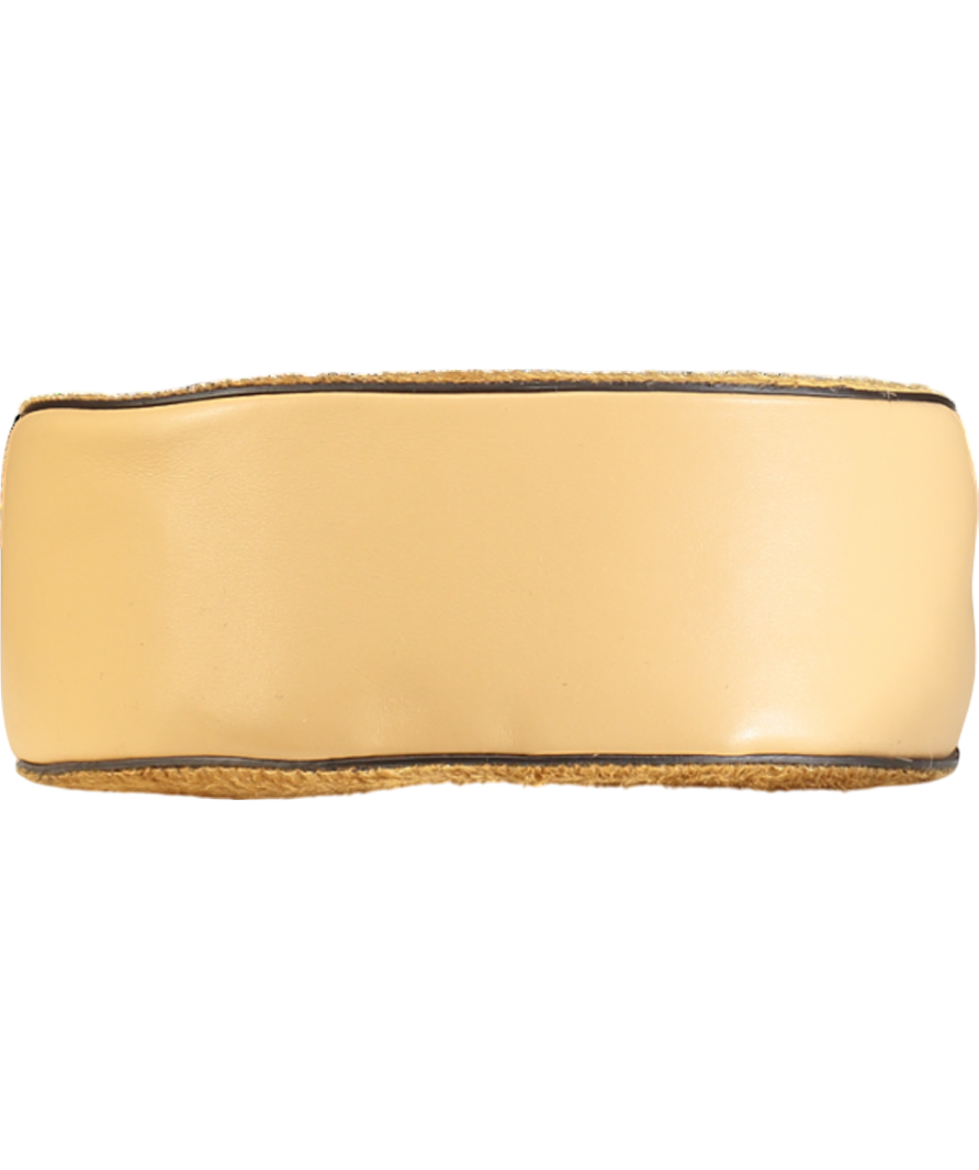 Marciano By Guess Beige Fur Detail Leather Shoulder Bag One Size