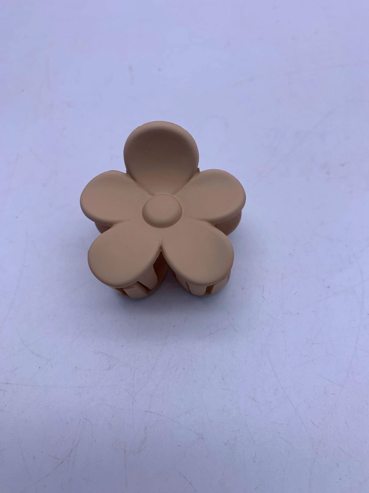 Beige Flower Hair Clip One Size