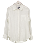 REISS White Belle Linen Button-through Shirt UK 10