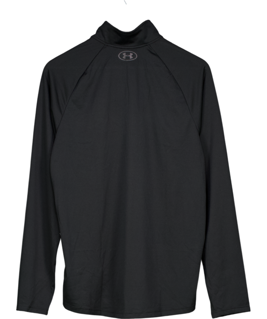 Under Armour Black Tech Half Zip Long Sleeve Tee UK M