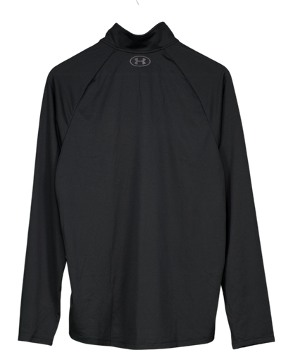 Under Armour Black Tech Half Zip Long Sleeve Tee UK M