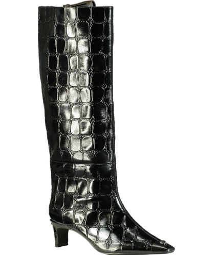 Kurt Geiger Black Regent Knee Boot UK 8 EU 41 👠