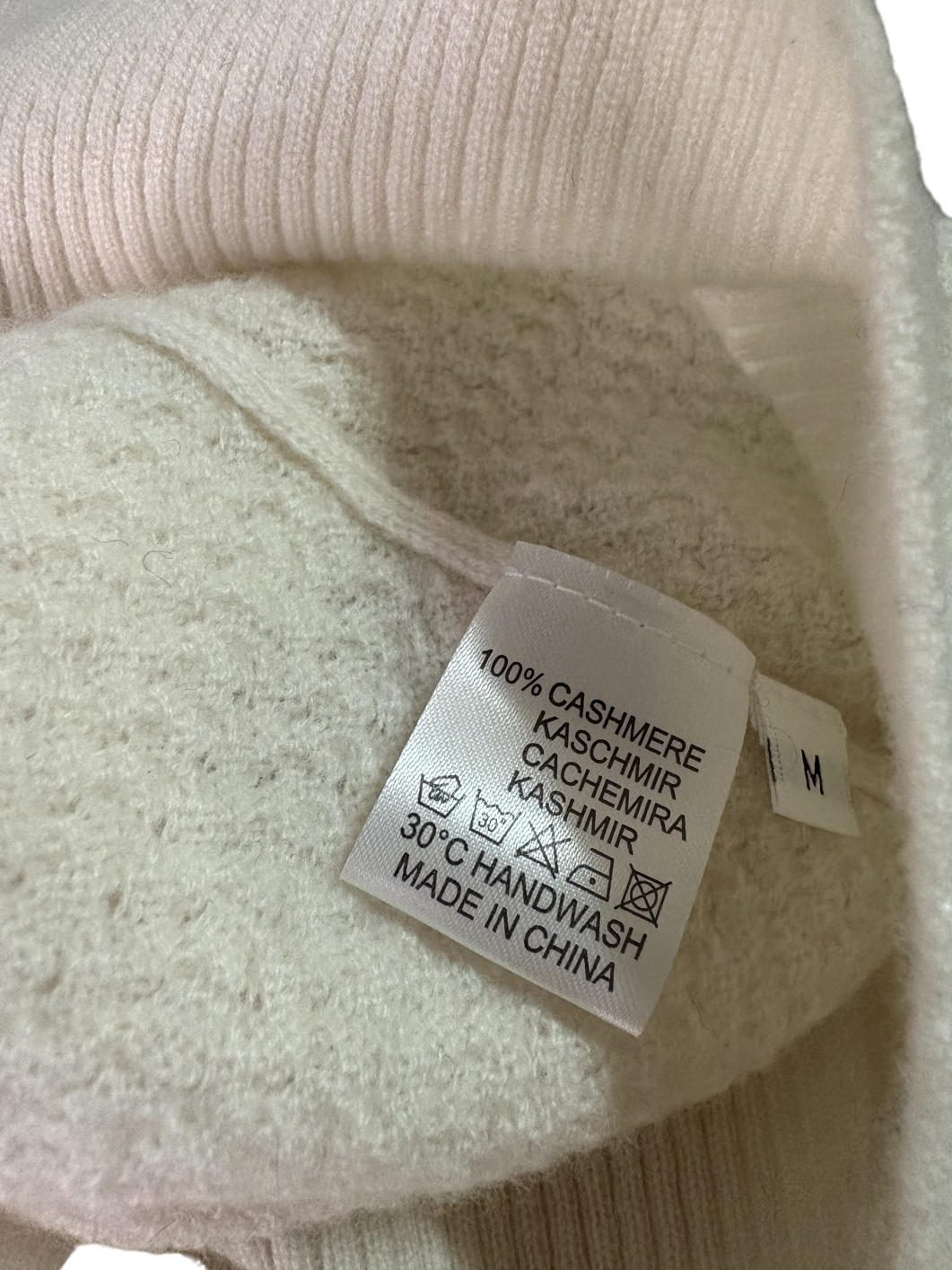 Lucy Nagle White Cashmere Jumper M