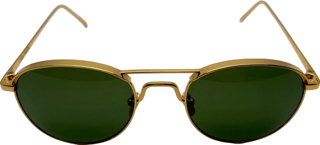 MaxMara Black Square Metal Frame Sunglasses