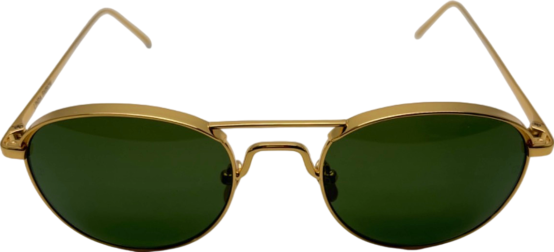 MaxMara Black Square Metal Frame Sunglasses