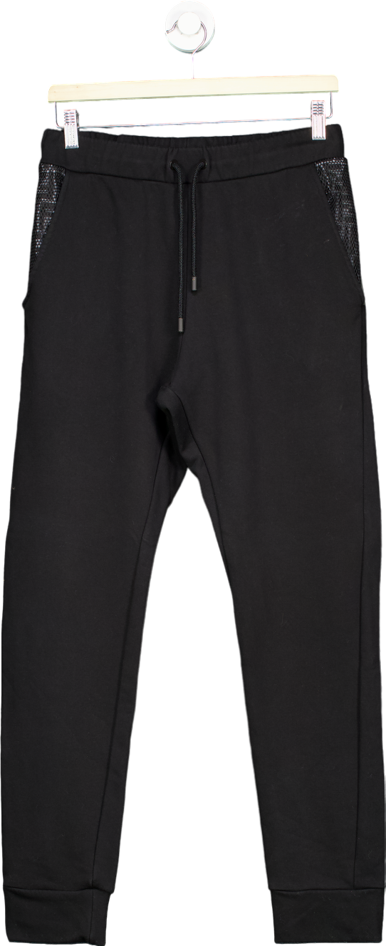 Fendi Black / Grey FF Logo Pocket Jogger Trousers UK S