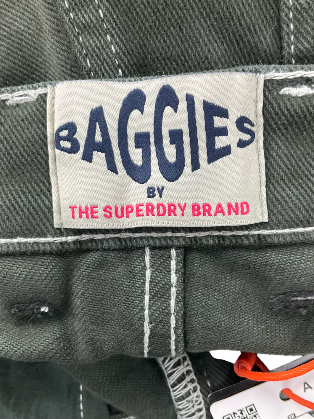 Superdry Green Contrast Carpenter Pants W26