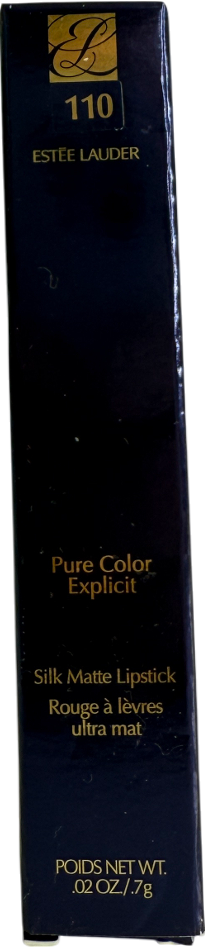 Estee Lauder Pure Colour Explicit Silk Matte Lipstick 110 Wrong Place, Right Time .7g