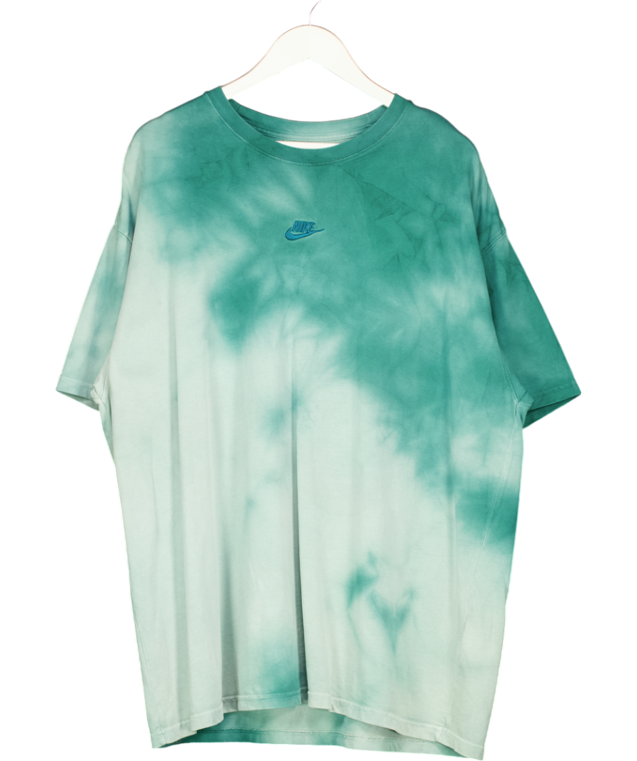 Nike Loose Fit Oversize Green Tie Dye T-shirt UK XL