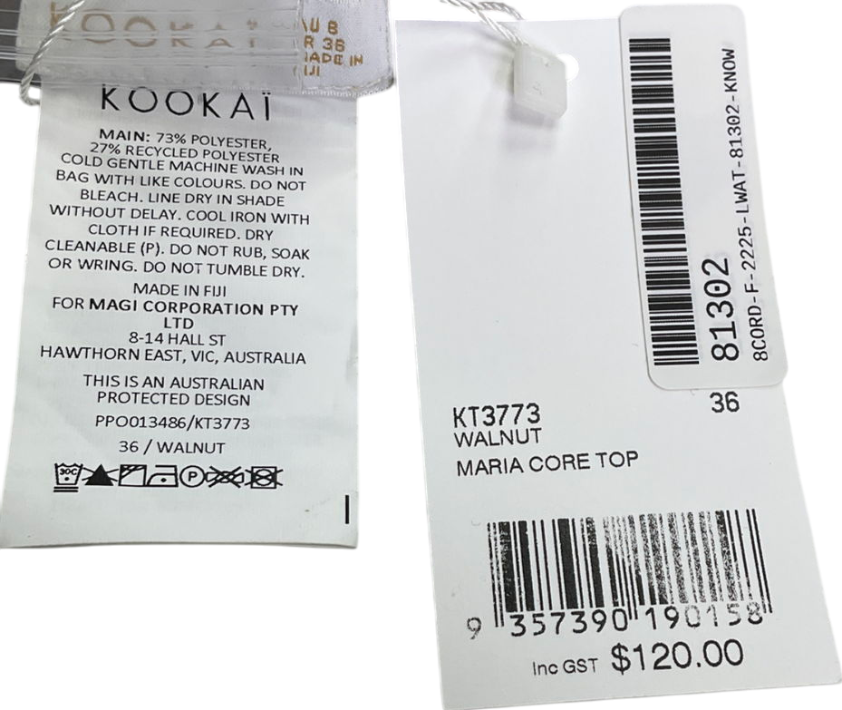 Kookai Brown Maria Core Top And Trouser Set UK 8