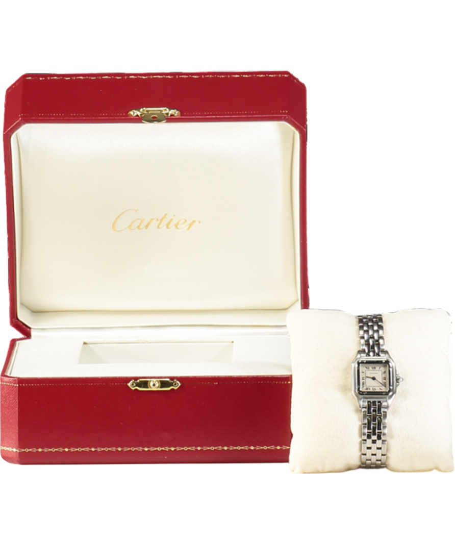 Cartier Panthère De Cartier Mini Steel Ladies Watch In Box