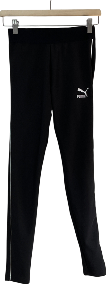 Puma Black High Waisted Leggings UK XS