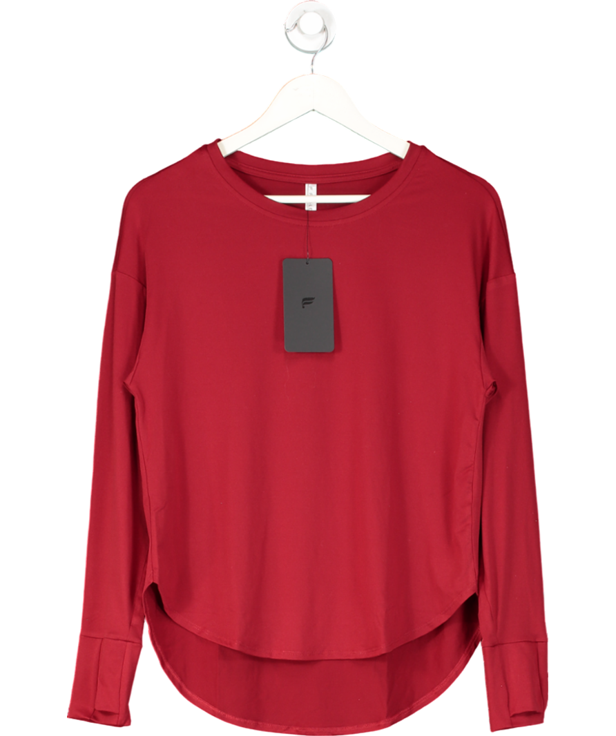 Fabletics Red Dry Flex Long Sleeve Tunic UK XS