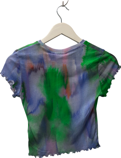 Weekday Multicoloured Sena Printed T-shirt UK S