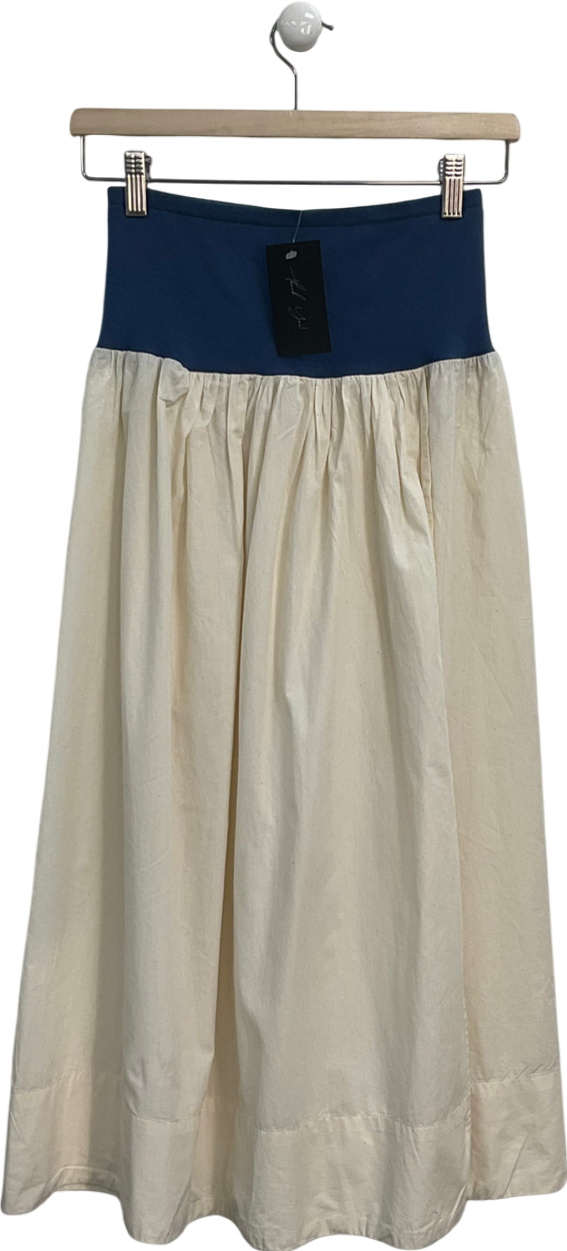 Free People Cream Maxi Skirt UK XS