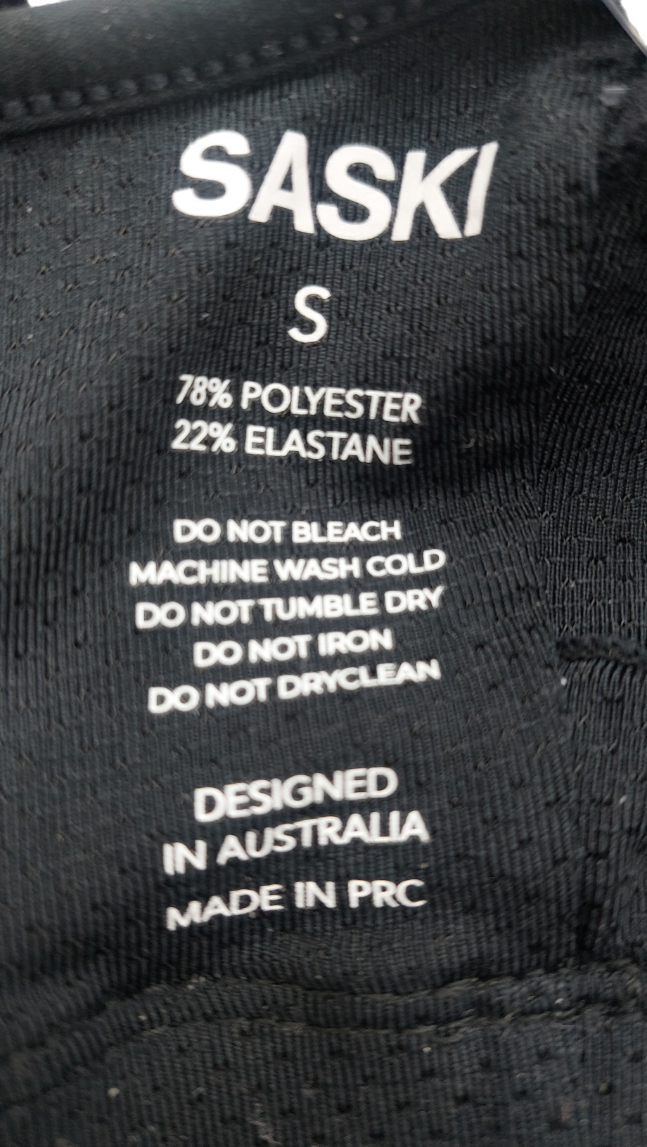 Saski Black Balance Bra UK S