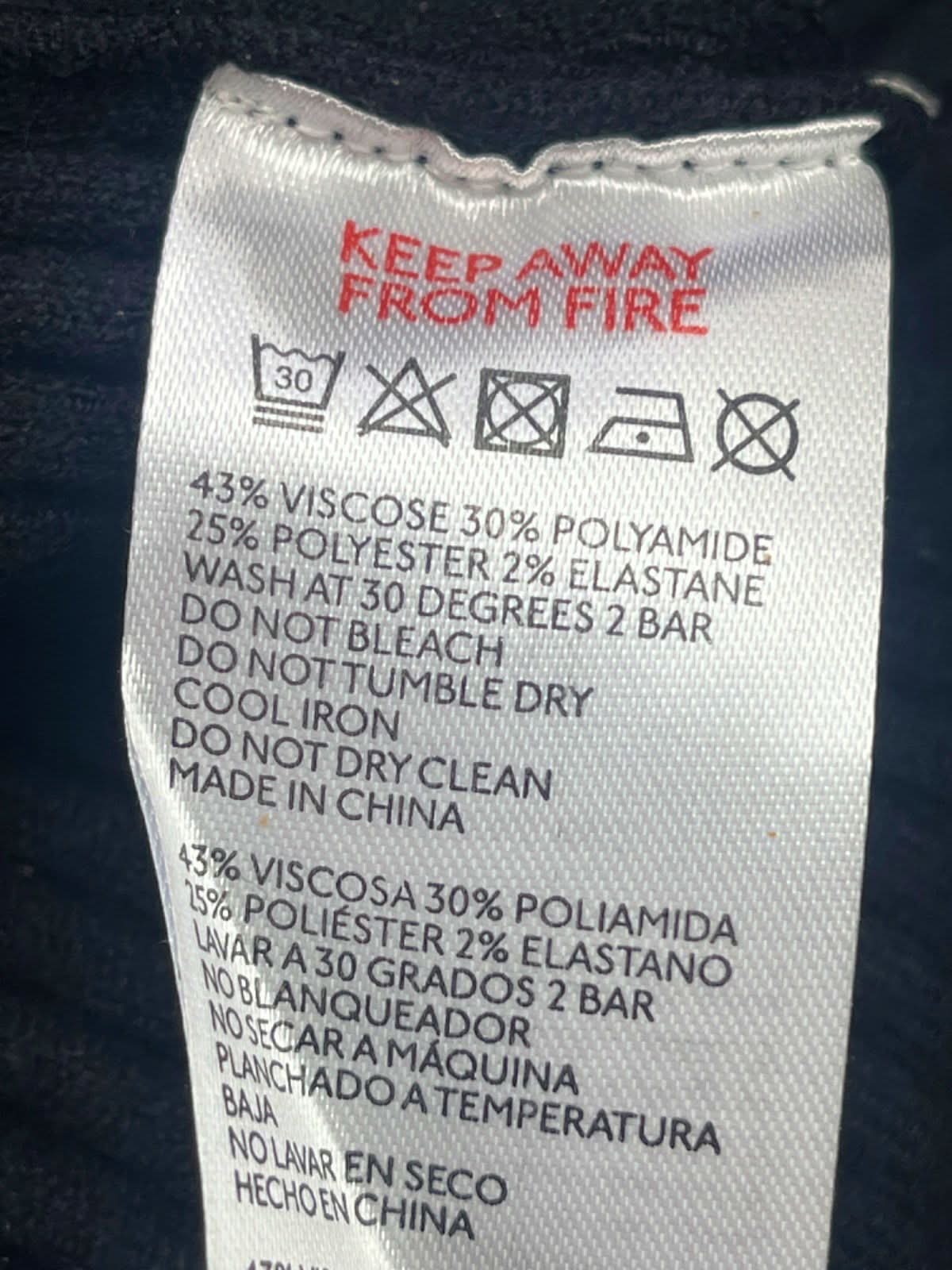 Urban Outfitters Black Ribbed Midi Skirt S