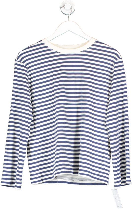 WAT. THE BRAND Blue The Ultimate Stripe Top UK 8