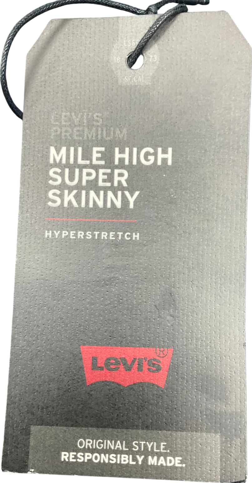 levis Blue Mile High Super Skinny Jeans W25