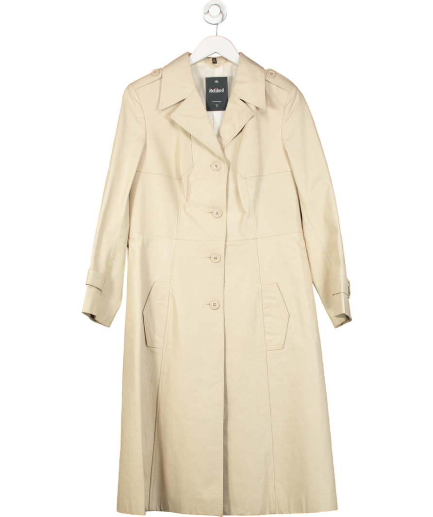 NA-KD Black Faux Leather Bomber Jacket UK 8