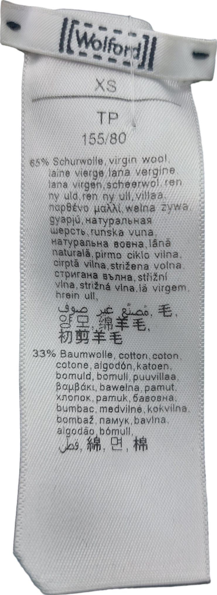 Wolford Black Wool Blend Zip Front Mini Dress UK XS