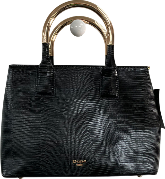 Dune Black Derrie Faux Leather Top Handle Bag