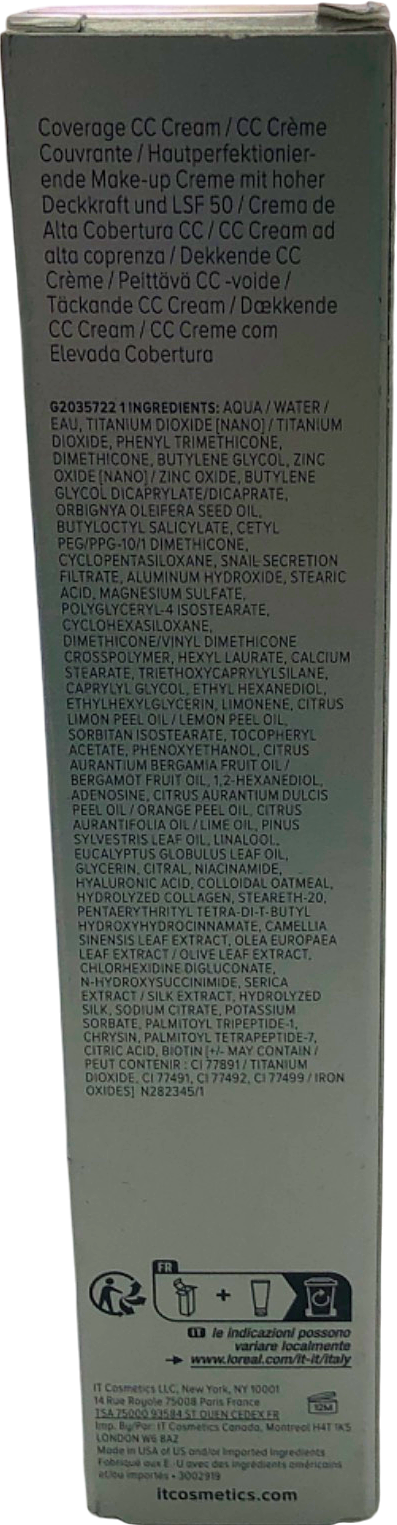 IT Cosmetics Your Skin But Better CC+ Cream Full Coverage Hydrating and Anti-Aging Concealer Fair Light 32 ml