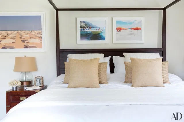 Natalie Obradovich 'Positano Boating' Framed Photograph In Natural Burr Wood Frame