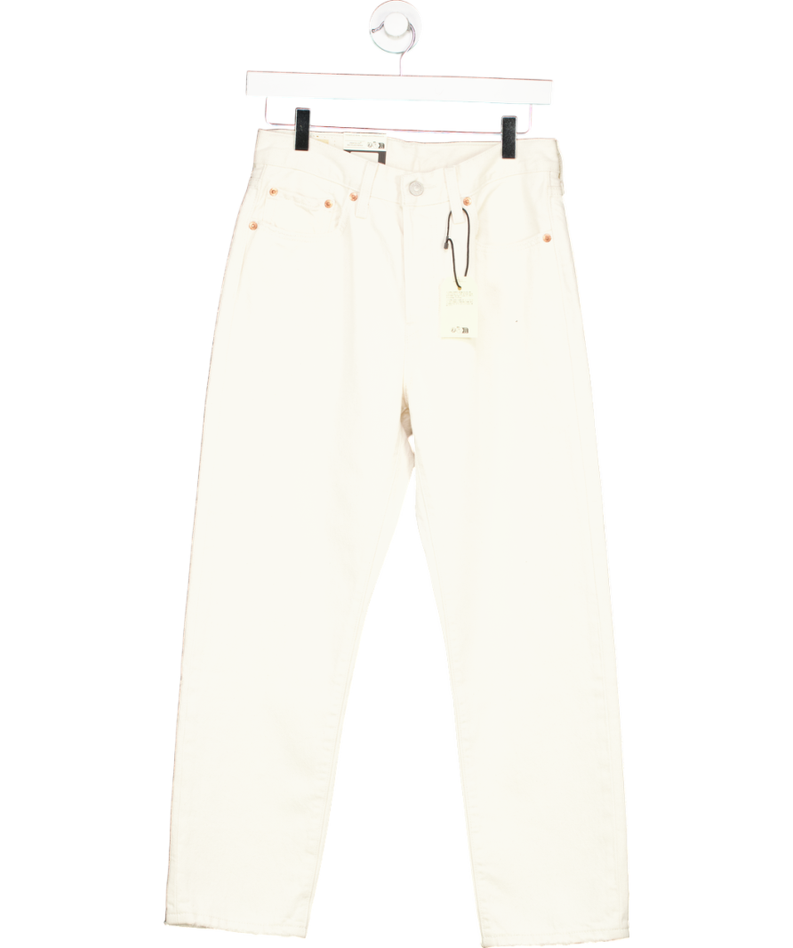 levis Cream 501 Original High Rise Straight Leg Jeans W27