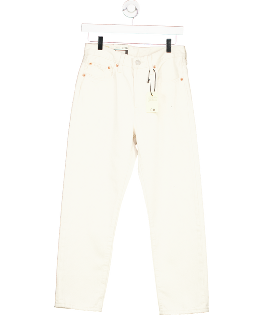 levis Cream 501 Original High Rise Straight Leg Jeans W27