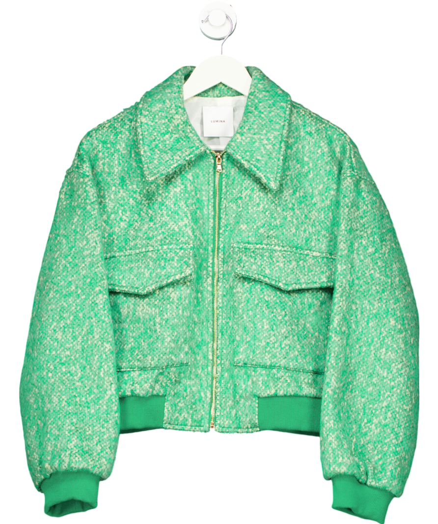 Lumina Green Zip Up Jacket UK M