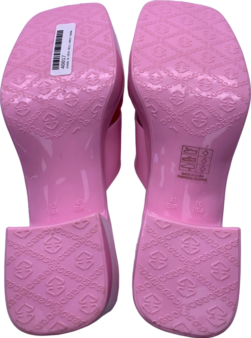 Jeffrey Campbell Pink Patched Platform Heels UK Size 8