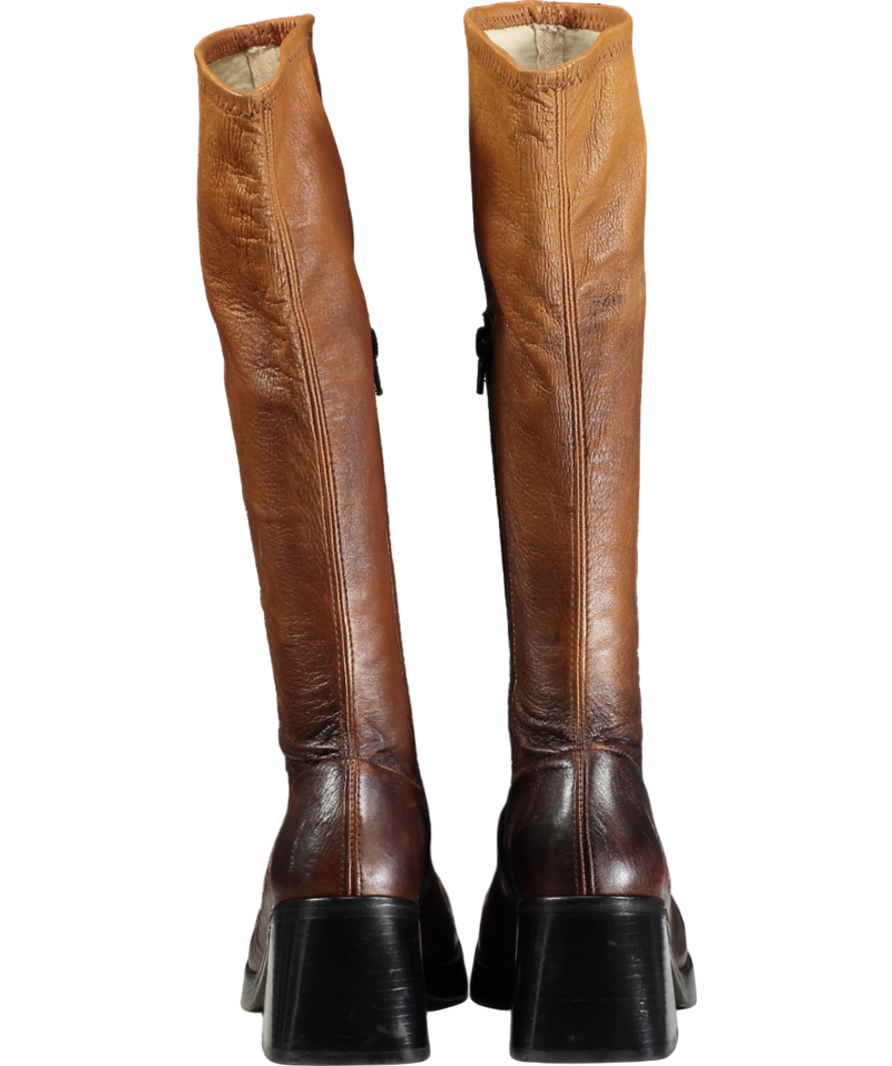 Miista Brown Yum Leather Boots UK 4 EU 37 👠