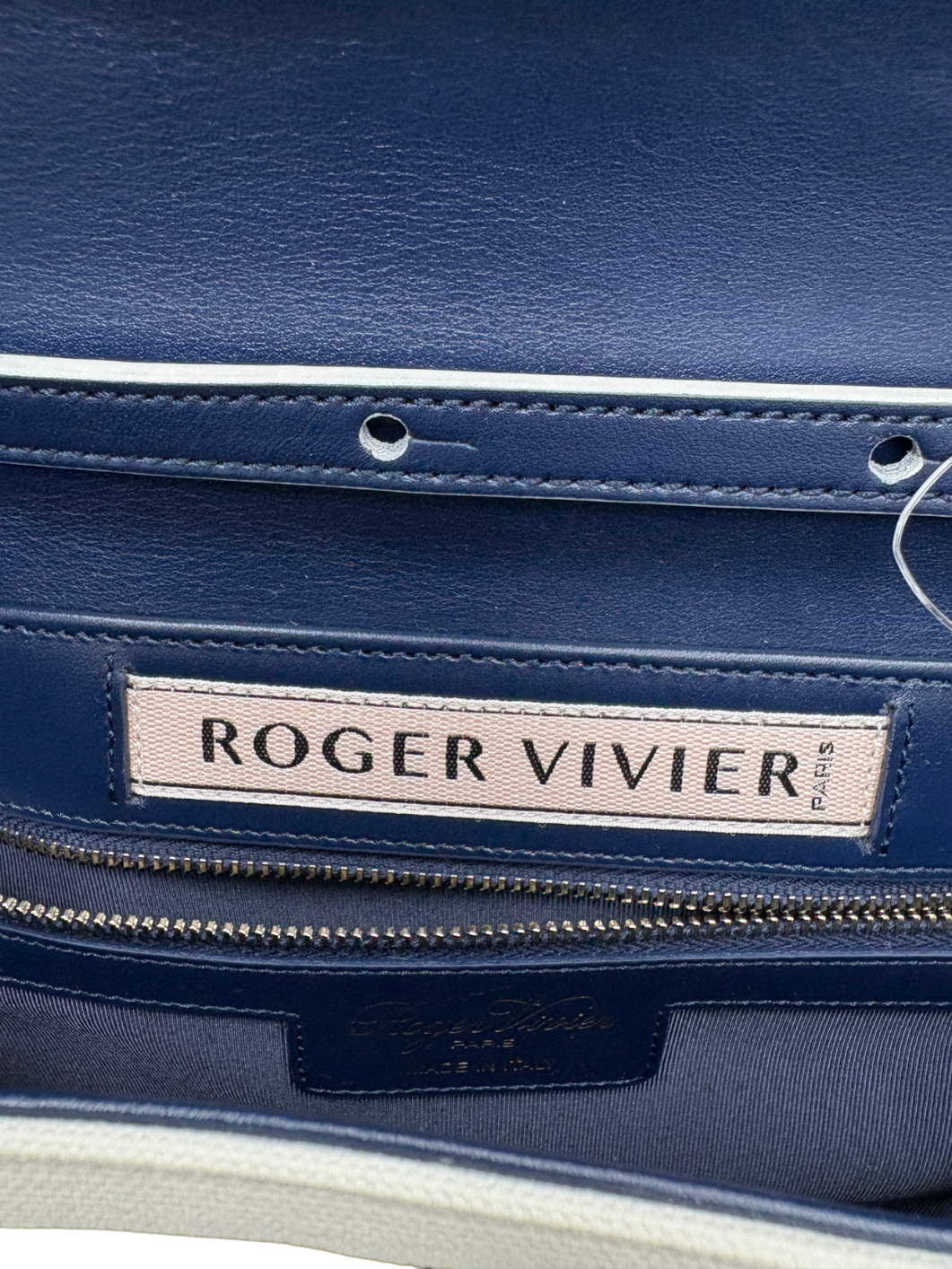 Roger Vivier Blue Illusion Logo Shoulder Bag