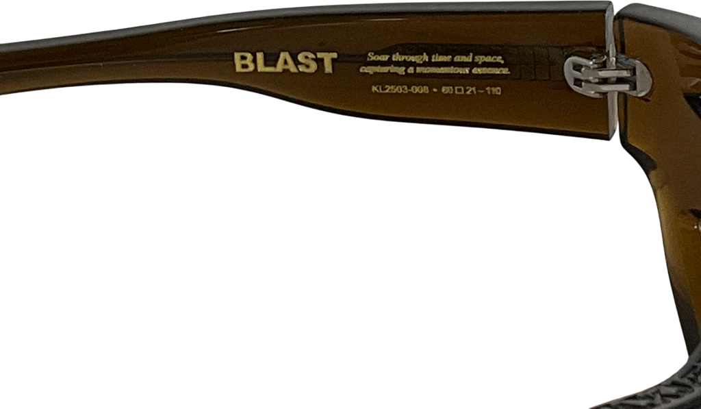 a.k.kjarbede Brown Smoke Frame Visor Sumglasses One Size