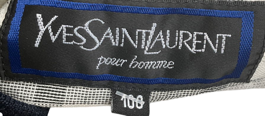 YSL Cream Vintage Bomber Jacket UK M