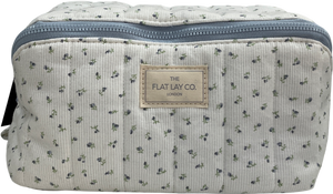 The Flat Lay Co. White Makeup Box Bag - Ditsy Floral One Size