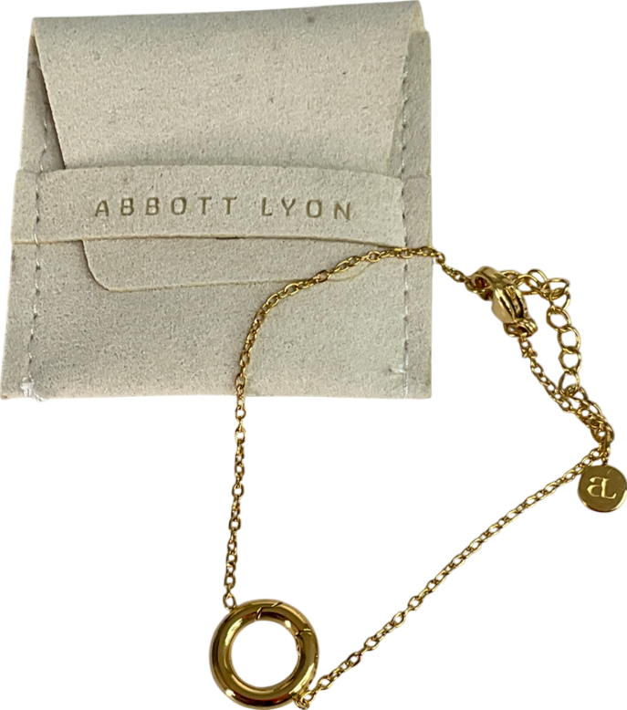 Abbott Lyon Metallic Gold Ring Bracelet One Size