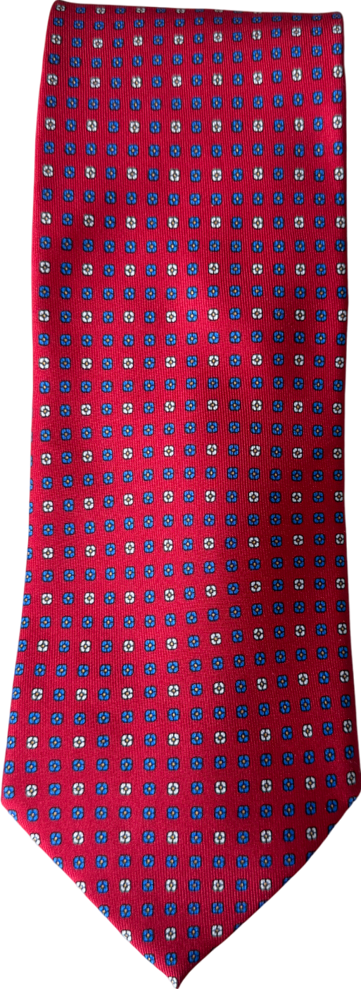Eton Red 100% Silk Necktie One Size