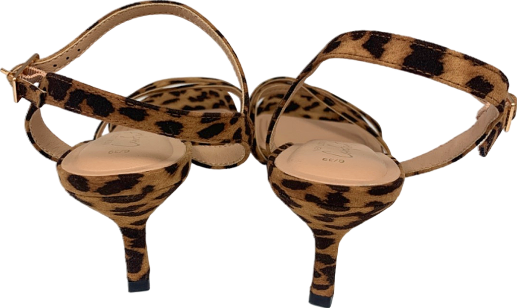 New Look Leopard Print Strappy Heels UK 6