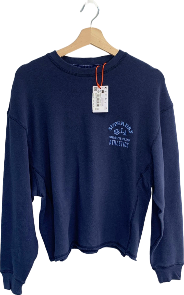 Superdry Navy Blue LA Beach Club Athletics Sweatshirt UK S